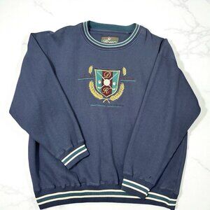 Vintage Duck Head Tour Golf Embroidered Sweatshirt Collection Size Large
